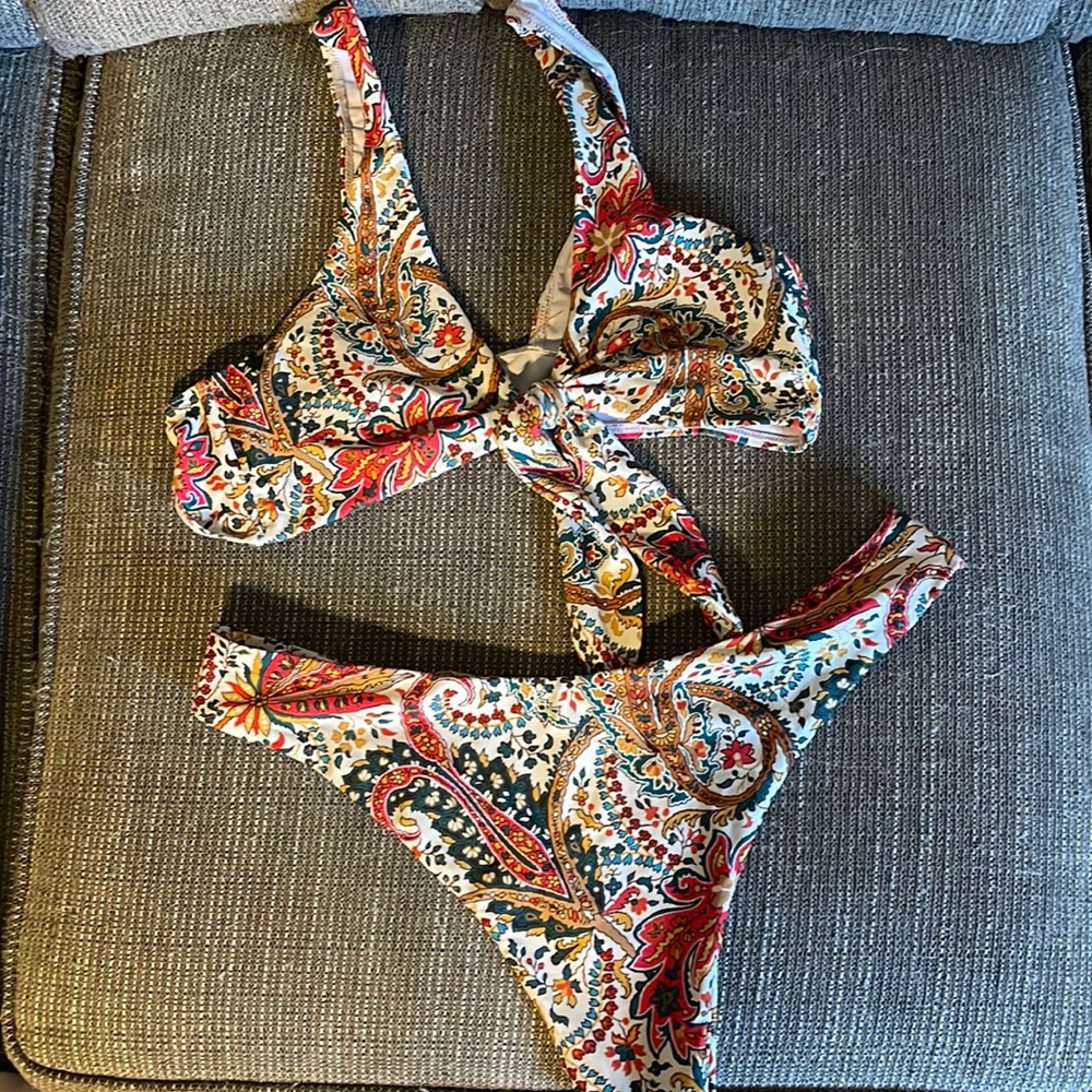 Zaful Paisley Bikini - Size Large